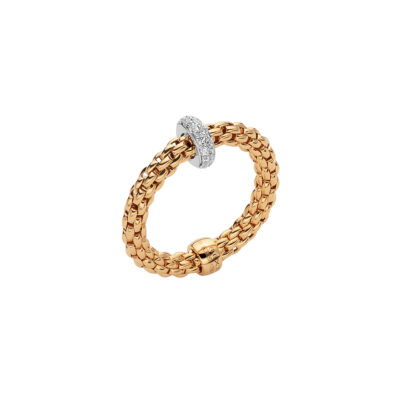 Fope Anello con brillanti misura media BR ct 0.18