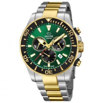 JAGUAR J805/B Orologio Da Uomo Analogico, Cassa In Acciaio, Vetro Zaffiro, Svizzero