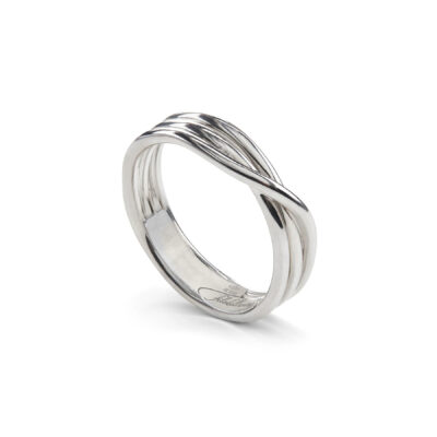 AN8A – Anello Filodellavita Classic, 3 Fili in Argento 925